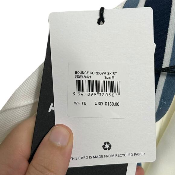 The Upside Bounce Cordova Skirt NWT Women's Sz M White Tennis Preppy Sporty Chic - Picture 5 of 7